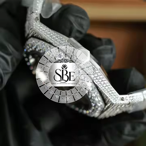นาฬิกาข้อมือคุณภาพดีเยี่ยม หรูหรา สีโรสโกลด์ ประดับเพชรโมอิสซาไนต์ ตัวเรือนสแตนเลสสตีล ระบบควอตซ์ ETA Caliber เหมาะสำหรับใส่ทำงานและงานเลี้ยง - Product Image 2