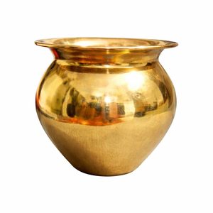 ภาชนะน้ำศักดิ์สิทธิ์ทองเหลืองแท้ คินดี โลต้า ลูติยา ปูจา คาลาช สำหรับบูชาที่บ้าน วัด หรือพิธีกรรมแบบดั้งเดิม ขนาด 4 นิ้ว น้ำหนัก 450 กรัม - Product Image 6