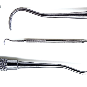 Détartreur dentaire professionnel double extrémité en acier inoxydable, à poignée ergonomique, manuel, instruments chirurgicaux à 5 mors par Grip Surgical - Product Image 4