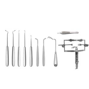 Instrumentos para reparación de palato abierto, set de abrebocas, 36 piezas, caja de acero, kit de instrumentos quirúrgicos de acero alemán - Product Image 6