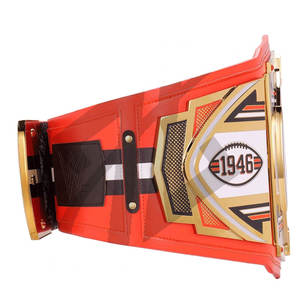 Ceinture de championnat NFL Cleveland Browns 2 mm 4 mm plaquée zinc taille adulte en cuir de vachette confortable et imperméable avec boucle en alliage design 3D - Product Image 4