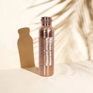 New Arrival Ridded design Copper Water Bottle Best Quality 1000ml Tumbler/<b>Mug</b> Vintage Sport Eco friendly - Product Image 2