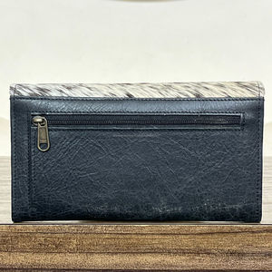Famous Brand Cowhide Wallets for Women Manufacturer <b>Genuine</b> Leather Credit Card Clutch Fashionable Purse with Magnetic Button - Product Image 5