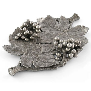 Plateau de service créatif pour ustensiles de cuisine, plateau en métal moderne pour la maison et l'hôtel, couleur dorée, design moderne, plateau en métal - Product Image 3