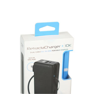 Boîte rigide personnalisée en matériaux recyclés pour étui de chargement d'écouteurs avec languette de suspension pour l'emballage d'électronique grand public - Product Image 5