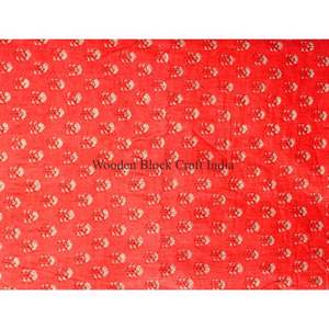 ผ้าฝ้ายแท้ 100% พิมพ์ลายบล็อก เป็นมิตรกับสิ่งแวดล้อม ระบายอากาศได้ดี แห้งเร็ว น้ำหนักเบา ผ้าทอลายไขว้ จากรัฐราชสถาน สำหรับเสื้อผ้าสตรีและเด็กผู้หญิง - Product Image 5