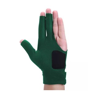 Wholesale Snooker <b>Pool</b> Cue Glove Breathable Lightweight Quick Dry Three Finger Elastic Sports <b>Accessory</b> For Professional Player - Product Image 5