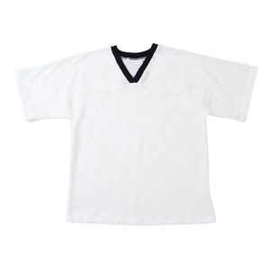 <b>Light</b> Blue Mesh V-<b>Neck</b> Short Sleeve Athletic Jersey Unisex Breathable Sports Apparel Regular Fit Adult Size All Seasons - Product Image 2