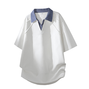 Chemise d'été pour homme 2026 Nouvelle Collection 100% Coton avec Logo Avant et Poche Design Uni Décontracté Respirant Manches Courtes 220g Service OEM - Product Image 2