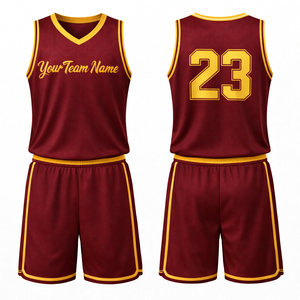 Ensemble d'uniformes de basketball professionnels, maillot et short de basketball personnalisés, vêtements de sport respirants en mesh, vêtements d'entraînement de qualité supérieure - Product Image 5