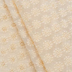 Tissu en coton de qualité supérieure avec bordure Schiffli, dentelle brodée, matière pour robe femme, Kurti, vêtements africains, textile d'exportation - Product Image 4