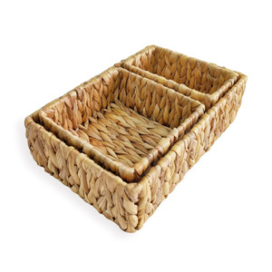Eco-friendly <b>storage</b> container <b>basket</b> from water hyacinth handcrafted <b>baskets</b> household accessories - Product Image 4