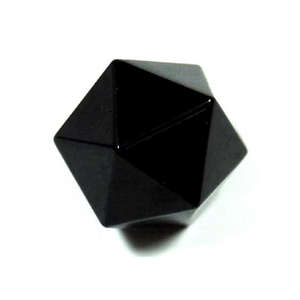 Cubo de whisky tallado en forma de icosaedro de turmalina negra de alta calidad, piedra natural, cristal curativo Reiki, piedra preciosa. - Product Image 5