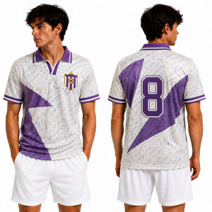 Camiseta de Fútbol al por Mayor, Estilo Vintage, Corte Atlético, Ligera, Transpirable, para Competencia, Práctica y Alto Rendimiento, con Diseño de Etiqueta - Product Image 3