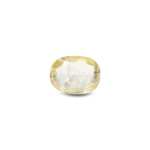 Loose 3 Carat Oval Cut Yellow Sapphire Gemstone for Fine Jewelry - Product Image 2