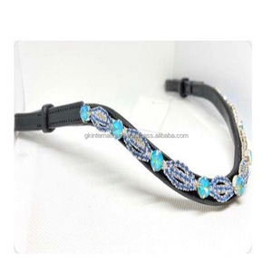 Banda de piel de vaca para cejas, banda de piel de vaca negra de diseño de cristales grandes de encaje púrpura a precio de fabricante, banda para cejas de calidad de exportación - Product Image 5