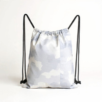 Sac de sport unisexe pliable en toile souple avec fermeture éclair camouflage, grande capacité, imperméable, en polyester, pour entraînement, fitness, yoga