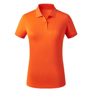 Chemises polo de golf pour femmes avec logo personnalisé OEM, coton et polyester de haute qualité, manches courtes, respirantes, chemises décontractées pour femmes - Product Image 6