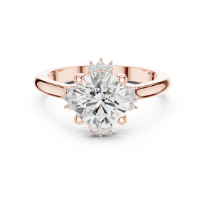 Bague de fiançailles classique en or 14 carats avec diamant rond de 2 carats cultivé en laboratoire, rapport IGI VS E, pour anniversaire, mariage - Product Image 5
