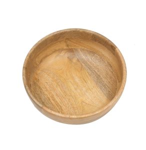 Bol en bois poli durable - Bol de service artisanal écologique pour les fêtes, pour la salle à manger à domicile, design moderne et luxueux, passe au lave-vaisselle - Product Image 6