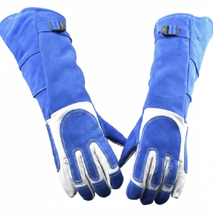 Gants de soudage en cuir robustes, résistants à la chaleur, gants de travail de protection pour soudeurs professionnels, usine OEM - Product Image 5
