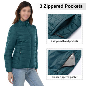 <b>Women</b>’s Puffer <b>Jacket</b> Winter Warm <b>Lightweight</b> <b>Quilted</b> Outerwear Fashion Casual Hooded Coat Streetwear Unique Design Best price - Product Image 4