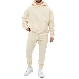 Sudaderas con capucha de mezcla de algodón 100% para hombre, entrenamiento de invierno pesado con bordado 3D básico - Product Image 1