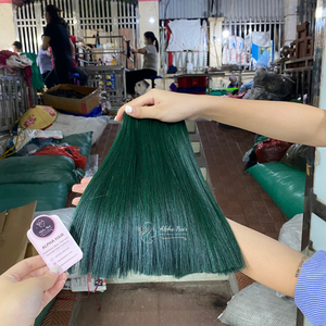 Tissage de cheveux humains vietnamiens lisses à l'aspect naturel non traités Glamour Lace Front Hair Extensions et perruques Bundles - Product Image 4