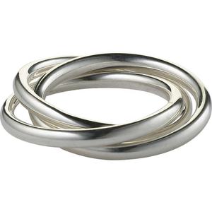 Anillo de servilletas plisado con cable, diseño único, plateado, aspecto moderno, de alta calidad, para boda - Product Image 1