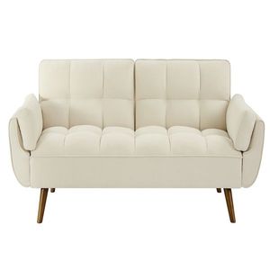 BEIGE Linen Sofa Recliner with New Design Adjustable Backrest Easy Assembly for Living Room Furniture - Product Image 4