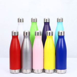 Bouteille d'eau sport en acier de 500 ml en forme de canette de cola avec gobelet isotherme sous vide pour le camping, idéale pour la gravure laser - Product Image 2