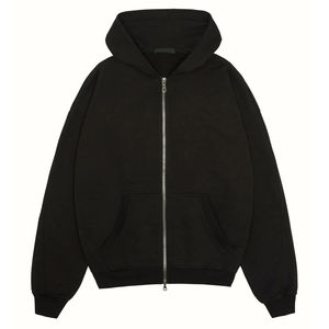 Men's Unisex Oversized Pink <b>Zip</b>-Up <b>Hoodie</b> Eco-Friendly Streetwear Casual Sweatshirt <b>Pockets</b> Regular Fit Winter Knitted Fleece - Product Image 1