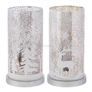 Créez du glamour et de la sophistication dans votre salon de Noël Bougeoirs Lot de 2 pour le salon Salle de bain Appartement Moder - Product Image 3