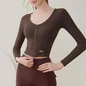 Chaquetas Deportivas Multicolores, Transpirables, con Cierre, Ligeras, con Bolsillos, para Correr, Yoga y Ejercicio - Product Image 3