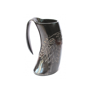 Taza de Cuerno de Búfalo con Asa, Hecha a Mano en India, Moderna y de Lujo, Apta para Lavavajillas, Personalizable, Precio Bajo - Product Image 1