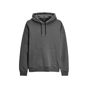 High Quality Unisex Pullover Hoodies <b>Thick</b> <b>Fleece</b> Fabric Solid Color Custom Logo Wholesale for Winter Season Men's - Product Image 1