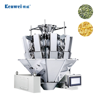 Machine automatique de conditionnement de chips et snacks en sachets/sacs, avec peseuse multi-têtes 10 têtes, pour film/feuille d'emballage, multifonction