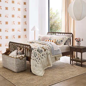 Panier rectangulaire tressé en jacinthe d'eau naturelle, panier de rangement décoratif, solution élégante pour le rangement des jouets d'enfants - Product Image 5