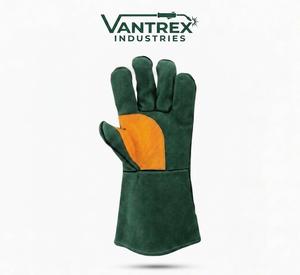 2026 Cowhide Split Leather Working Safety Labor Welding <b>Glove</b> Heat Resistant With <b>Wool</b> Fleece Lining Mig Welding - Product Image 2