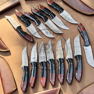 Couteau de chasse en acier Damas à lame droite, manche en bois Pakka, lame fixe, couteau d'extérieur personnalisé ODM, vente chaude 2026, lot en gros - Product Image 4