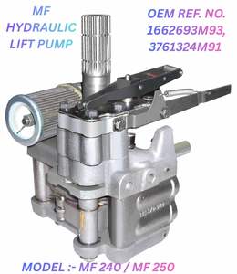 Ensemble de pompe hydraulique Massey Ferguson MF245 MF250 3761324M91 en acier inoxydable robuste pour tracteur - Product Image 2