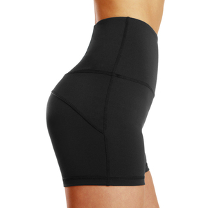 Shorts de Yoga de Cintura Alta para Mujer, 100% Algodón, Secado Rápido, Transpirables, para Deportes de Verano, Diseño Sólido, Más Vendidos - Product Image 5