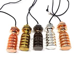 Péndulo de radiestesia de Metal de piedras preciosas curativas de alta calidad, venta al por mayor, péndulos de precio barato en espiral para Metal de péndulo - Product Image 6