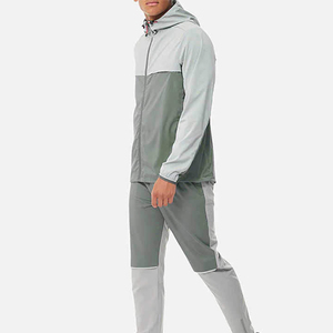 Chaqueta deportiva cortavientos de nailon para hombre, fabricada profesionalmente, para correr, a prueba de viento, con cremallera. - Product Image 2