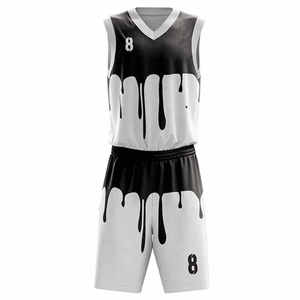 Conjunto de Camiseta y Pantalones Cortos de Baloncesto Reversibles Personalizables, Ropa Deportiva Transpirable con Diseño de Baloncesto - Product Image 5