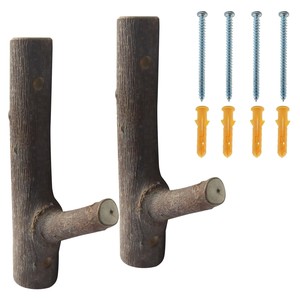 Poignée rustique artisanale en bois de chêne en forme de branche d'arbre - Vente en gros - Product Image 5