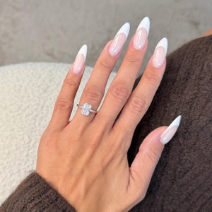 <b>ring</b> style Emerald Cut <b>Diamond</b> Engagement <b>Ring</b> 925 Silver Prong Setting Classic Style - Product Image 3