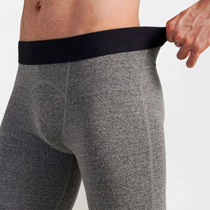 New Arrival High Quality Men's Sports Compression Shorts Breathable Solid <b>Mid</b> Waist OEM Service for Fitness Wholesale - Product Image 3