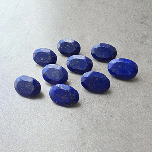 Pierre précieuse naturelle Lapis Lazuli facettée ovale calibrée de qualité AAA+, pour la fabrication de bijoux - Product Image 6