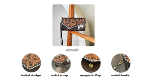 กระเป๋าสตางค์อเนกประสงค์หนังวัวแท้สำหรับผู้หญิงกระเป๋าหนังวัวแท้ขนาดใหญ่ - Product Image 3